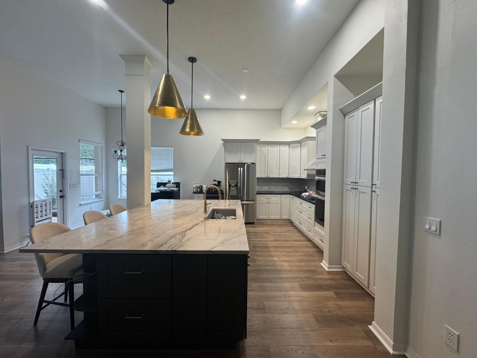 Bright kitchen remodel with dining area